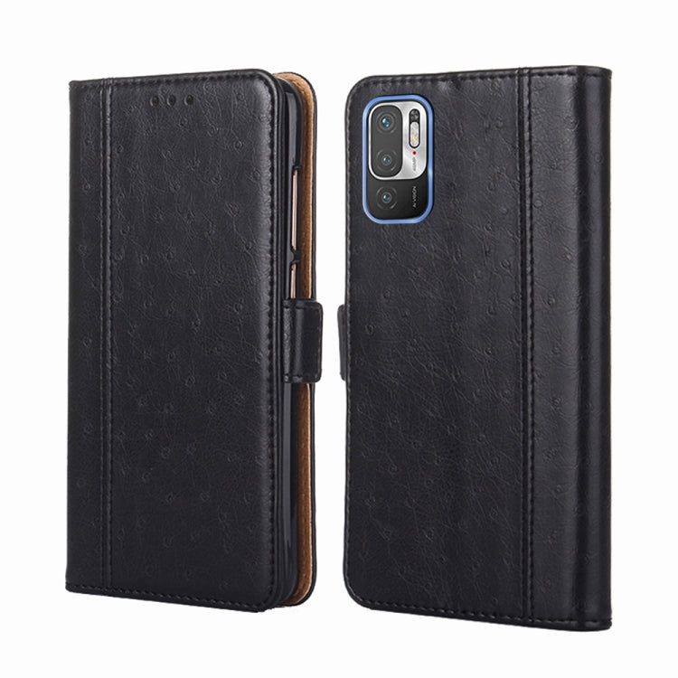 For Xiaomi Redmi Note 10 5G / Poco M3 Pro 5G Ostrich Texture Horizontal Flip Leather Phone Case with Holder & Card Slots & Wallet