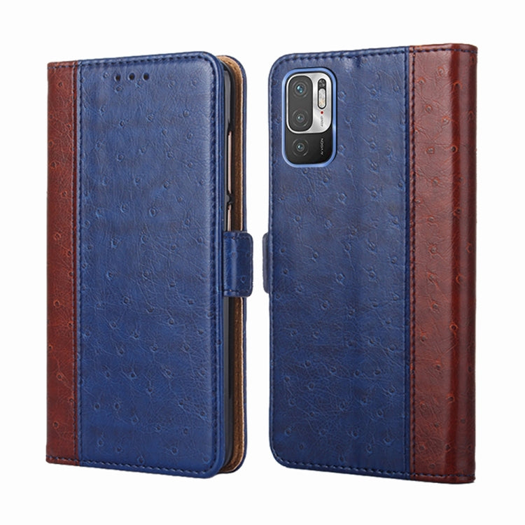 For Xiaomi Redmi Note 10 5G / Poco M3 Pro 5G Ostrich Texture Horizontal Flip Leather Phone Case with Holder & Card Slots & Wallet