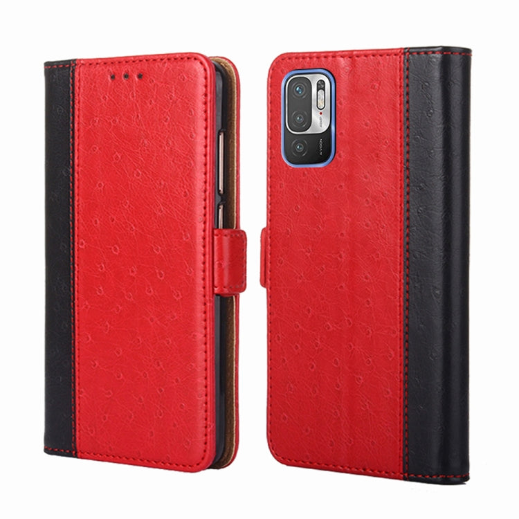 For Xiaomi Redmi Note 10 5G / Poco M3 Pro 5G Ostrich Texture Horizontal Flip Leather Phone Case with Holder & Card Slots & Wallet