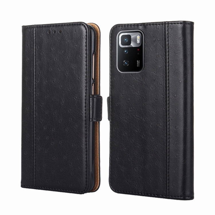 For Xiaomi Redmi Note 10 Pro 5G Ostrich Texture Horizontal Flip Leather Phone Case with Holder & Card Slots & Wallet