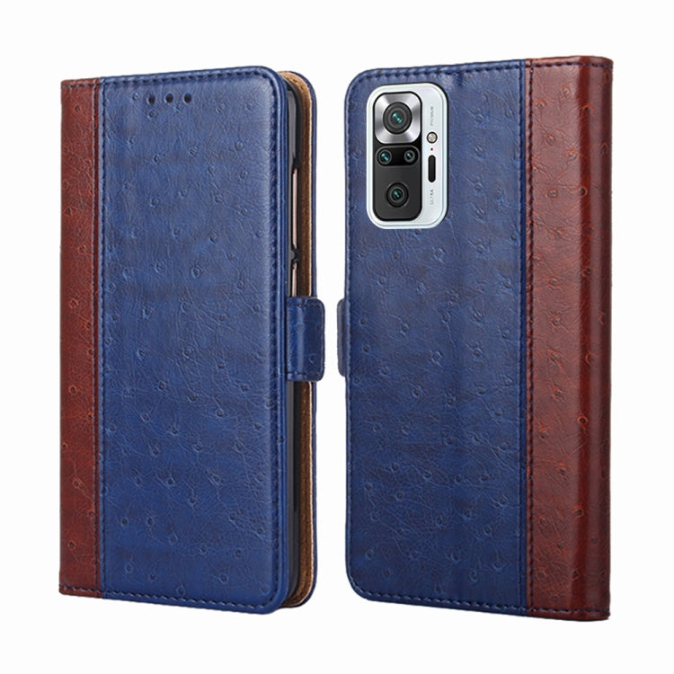 For Xiaomi Redmi Note 10 Pro / Note 10 Pro Max Ostrich Texture Horizontal Flip Leather Phone Case with Holder & Card Slots & Wallet