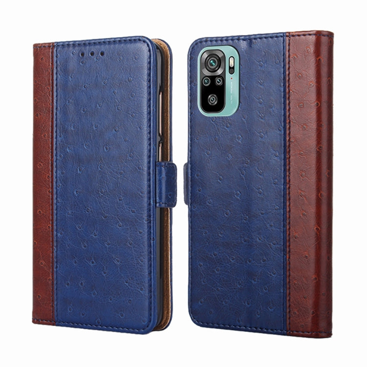 For Xiaomi Redmi Note 10 / Note 10s Ostrich Texture Horizontal Flip Leather Phone Case with Holder & Card Slots & Wallet