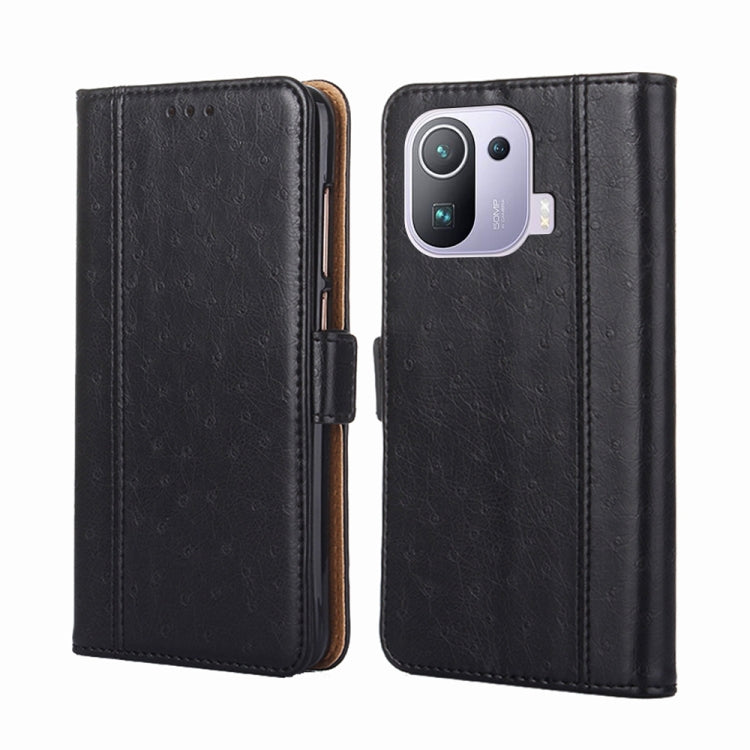For Xiaomi Mi 11 Pro Ostrich Texture Horizontal Flip Leather Phone Case with Holder & Card Slots & Wallet