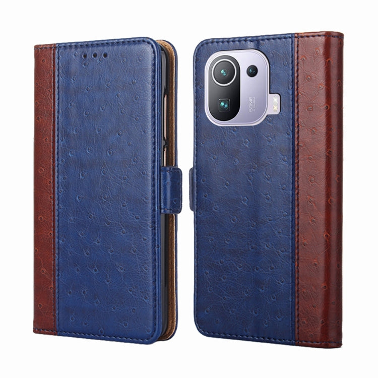 For Xiaomi Mi 11 Pro Ostrich Texture Horizontal Flip Leather Phone Case with Holder & Card Slots & Wallet