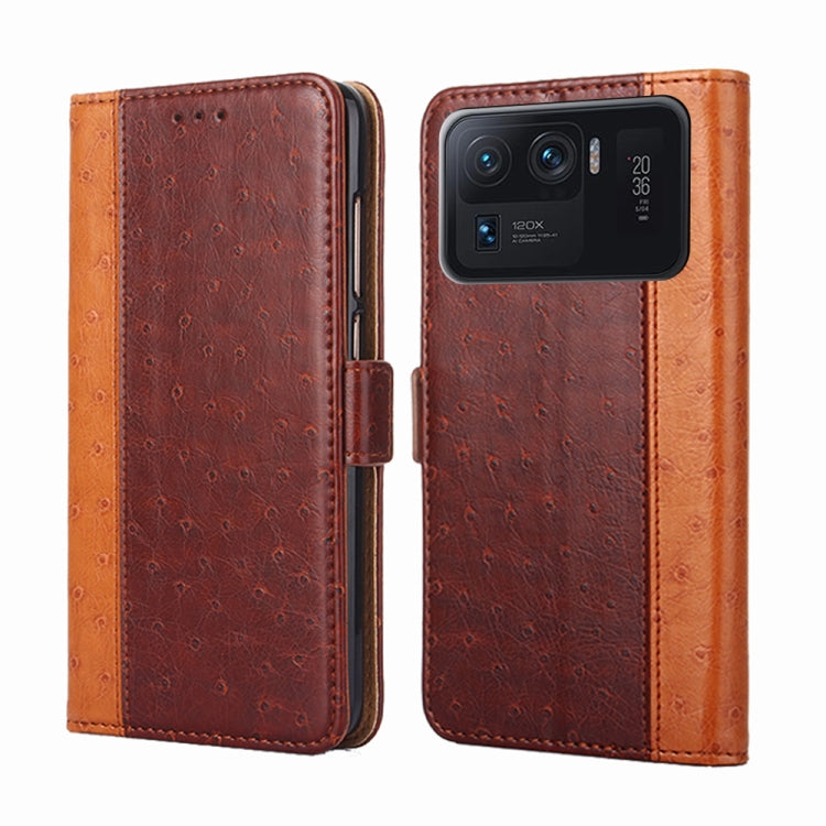 For Xiaomi Mi 11 Ultra Ostrich Texture Horizontal Flip Leather Phone Case with Holder & Card Slots & Wallet