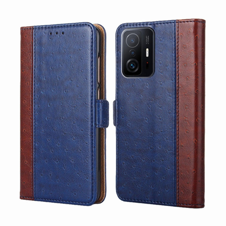 For Xiaomi Mi 11T Ostrich Texture Horizontal Flip Leather Phone Case with Holder & Card Slots & Wallet