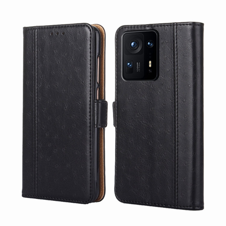 For Xiaomi Mix 4 Ostrich Texture Horizontal Flip Leather Phone Case with Holder & Card Slots & Wallet