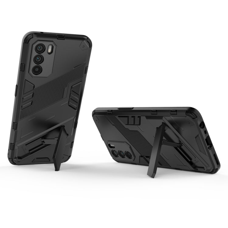 For OPPO K9 Pro Punk Armor 2 in 1 PC + TPU Shockproof Phone Case with Invisible Holder