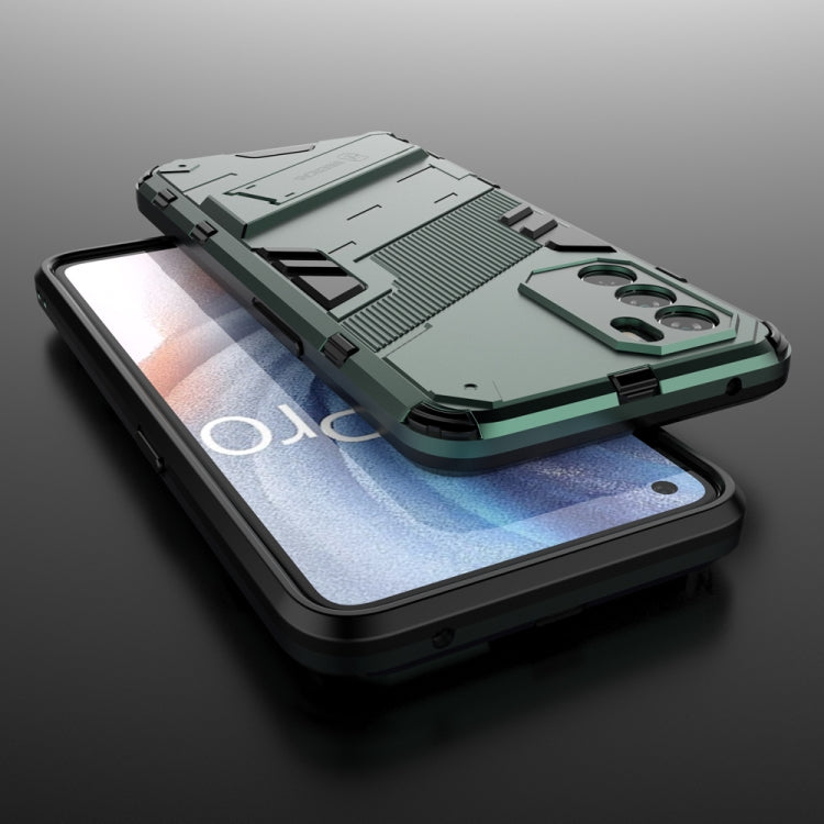 For OPPO K9 Pro Punk Armor 2 in 1 PC + TPU Shockproof Phone Case with Invisible Holder