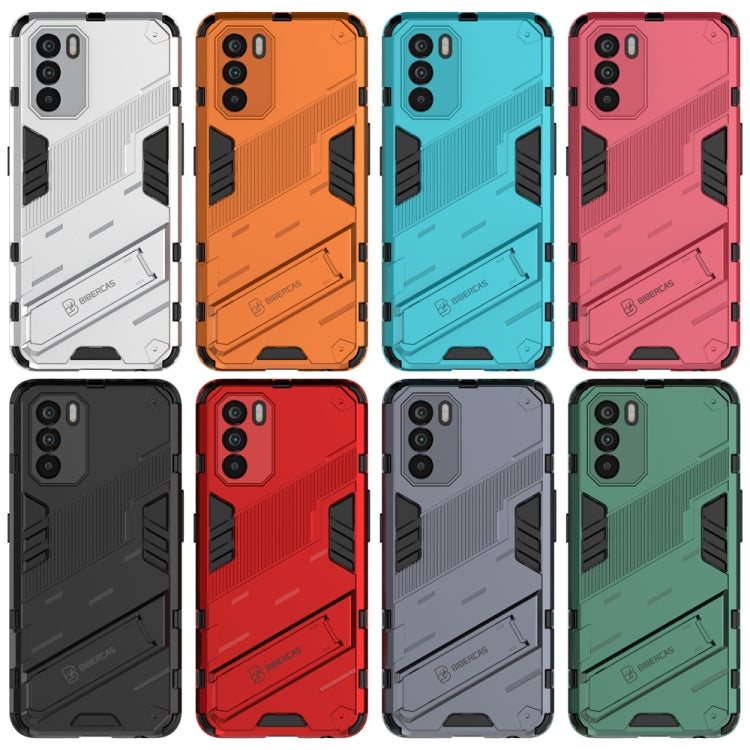 For OPPO K9 Pro Punk Armor 2 in 1 PC + TPU Shockproof Phone Case with Invisible Holder