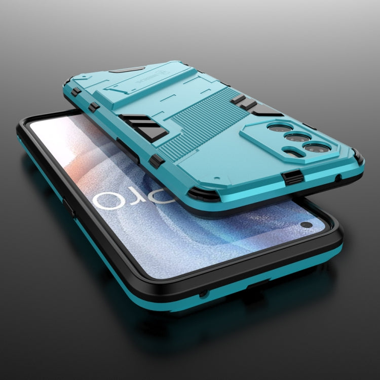 For OPPO K9 Pro Punk Armor 2 in 1 PC + TPU Shockproof Phone Case with Invisible Holder