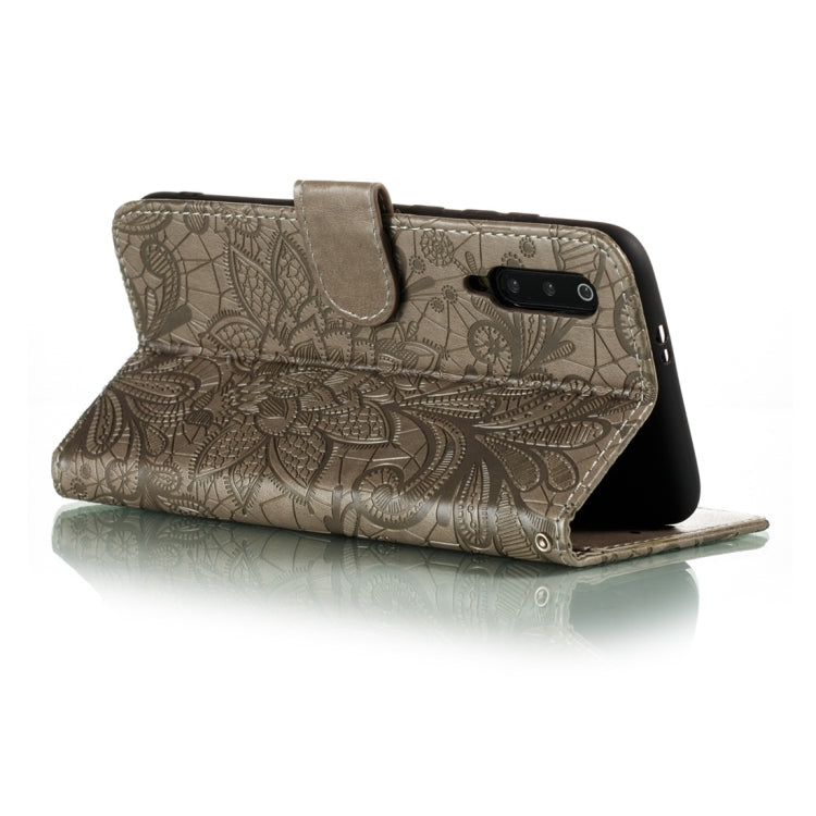 For Xiaomi Mi 9 Pro Lace Flower Horizontal Flip Leather Case with Holder & Card Slots & Wallet & Photo Frame