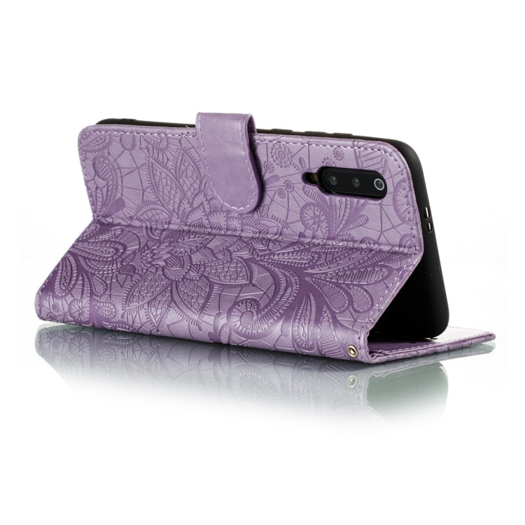 For Xiaomi Mi 9 Pro Lace Flower Horizontal Flip Leather Case with Holder & Card Slots & Wallet & Photo Frame