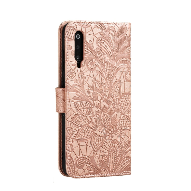For Xiaomi Mi 9 Pro Lace Flower Horizontal Flip Leather Case with Holder & Card Slots & Wallet & Photo Frame