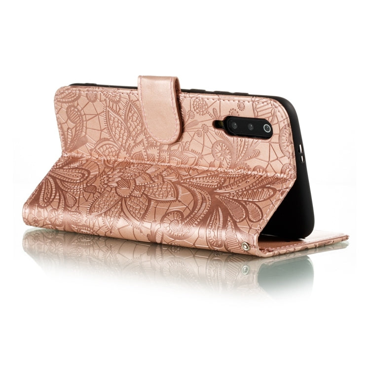 For Xiaomi Mi 9 Pro Lace Flower Horizontal Flip Leather Case with Holder & Card Slots & Wallet & Photo Frame