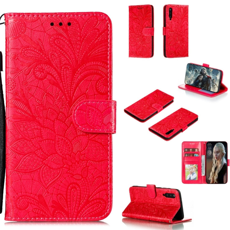 For Xiaomi Mi 9 Pro Lace Flower Horizontal Flip Leather Case with Holder & Card Slots & Wallet & Photo Frame