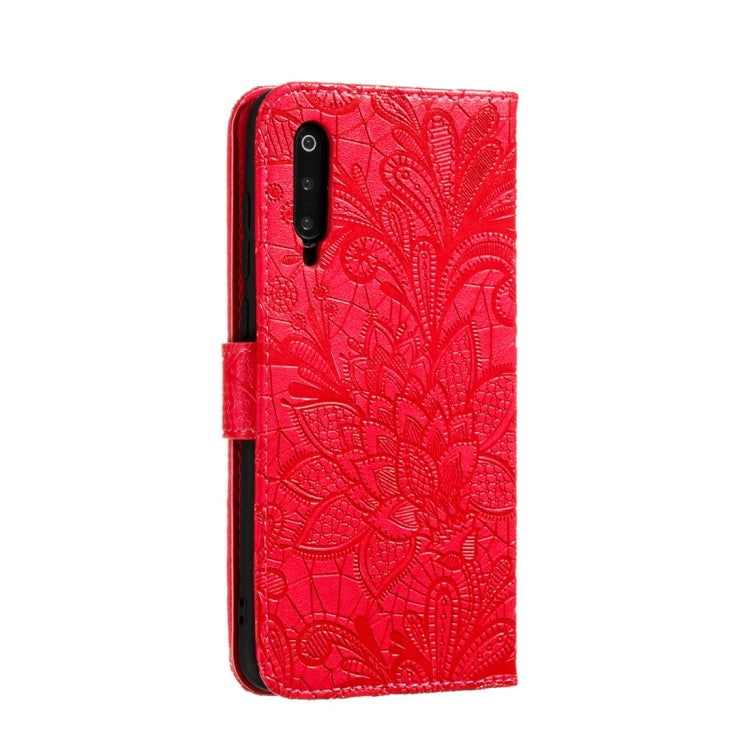 For Xiaomi Mi 9 Pro Lace Flower Horizontal Flip Leather Case with Holder & Card Slots & Wallet & Photo Frame