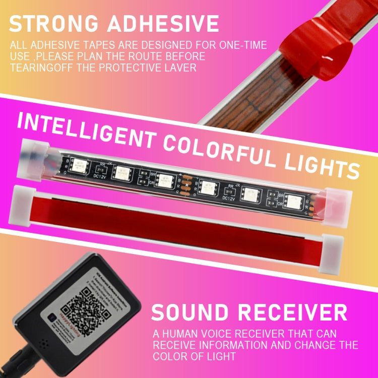 12 in 1 RGB Symphony Motorcycles Chassis Light Atmosphere Lamp