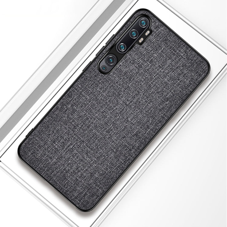 For Xiaomi Mi CC9 Pro Shockproof Cloth Texture PC+ TPU Protective Case
