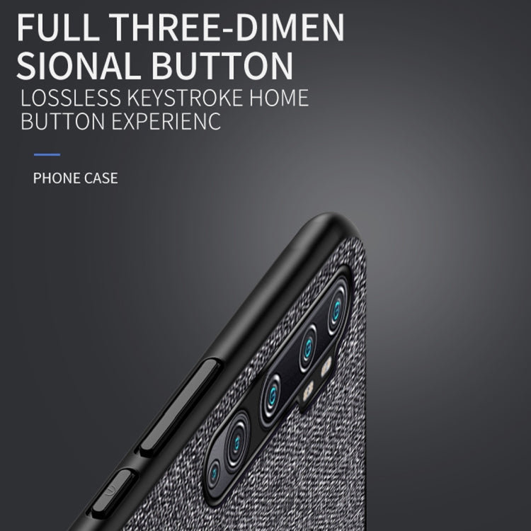 For Xiaomi Mi CC9 Pro Shockproof Cloth Texture PC+ TPU Protective Case