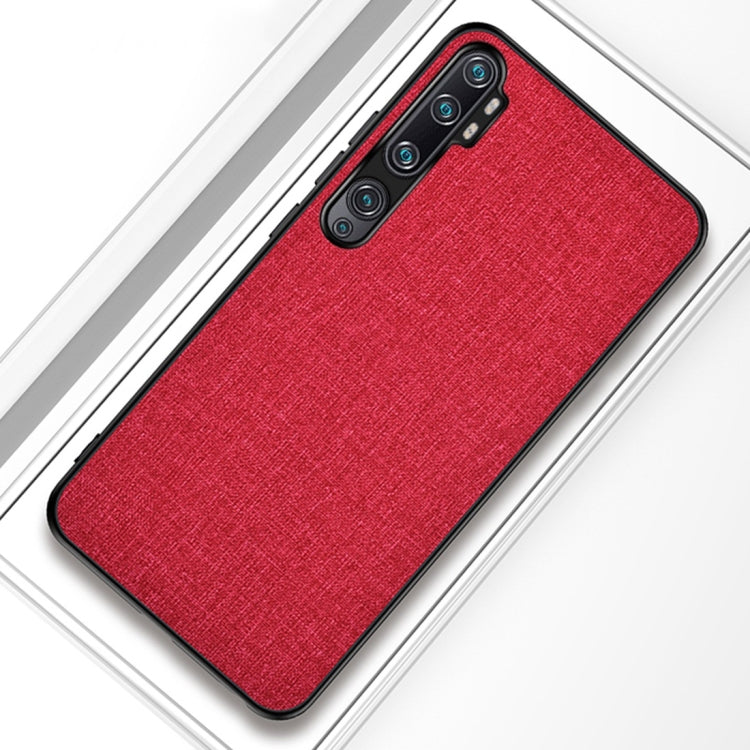 For Xiaomi Mi CC9 Pro Shockproof Cloth Texture PC+ TPU Protective Case