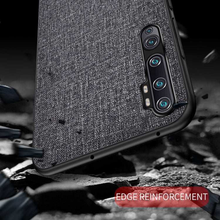 For Xiaomi Mi CC9 Pro Shockproof Cloth Texture PC+ TPU Protective Case