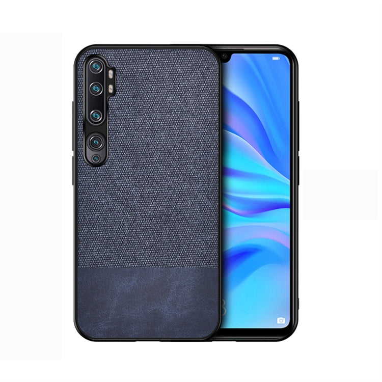 For Xiaomi Mi CC9 Pro Shockproof Splicing PU + Cloth Protective Case