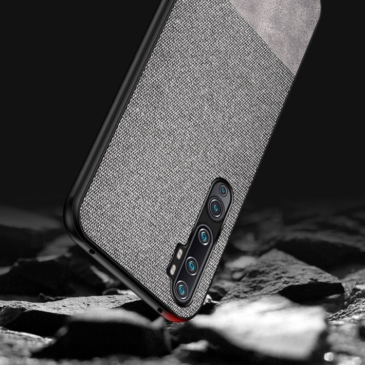 For Xiaomi Mi CC9 Pro Shockproof Splicing PU + Cloth Protective Case