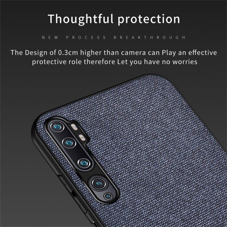 For Xiaomi Mi CC9 Pro Shockproof Splicing PU + Cloth Protective Case