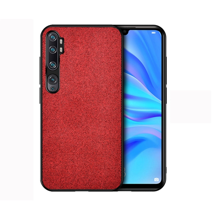 For Xiaomi Mi CC9 Pro Shockproof Cloth Texture PC + TPU Protective Case