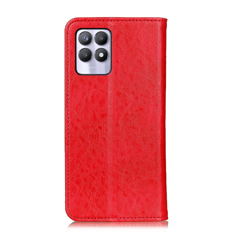 For OPPO Realme 8i Magnetic Crazy Horse Texture Horizontal Flip Leather Phone Case