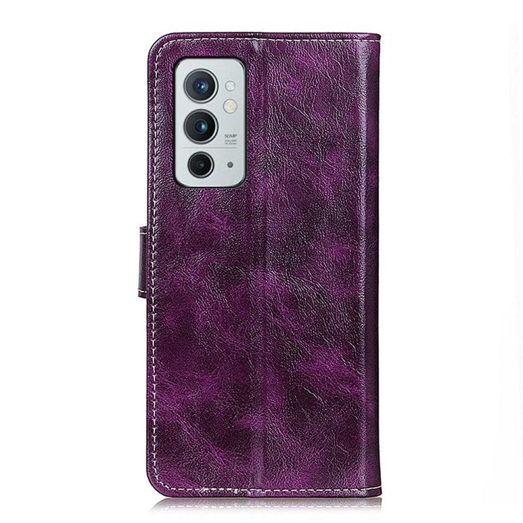 For OnePlus 9RT 5G Retro Crazy Horse Texture Horizontal Flip Leather Phone Case