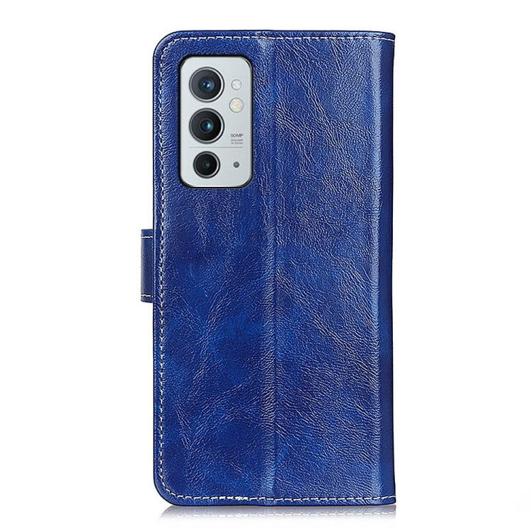 For OnePlus 9RT 5G Retro Crazy Horse Texture Horizontal Flip Leather Phone Case