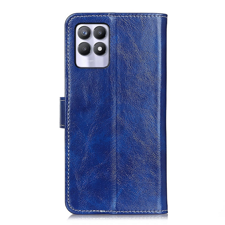 For OPPO Realme 8i Retro Crazy Horse Texture Horizontal Flip Leather Phone Case
