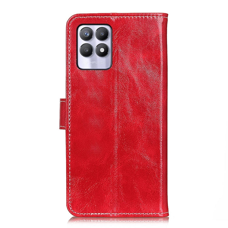 For OPPO Realme 8i Retro Crazy Horse Texture Horizontal Flip Leather Phone Case