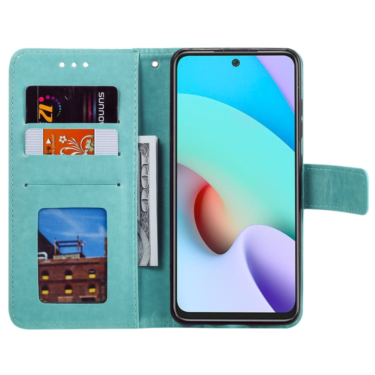 For Xiaomi Redmi Note 11 Totem Flower Embossed Horizontal Flip Phone Leather Case with Holder & Card Slots & Wallet