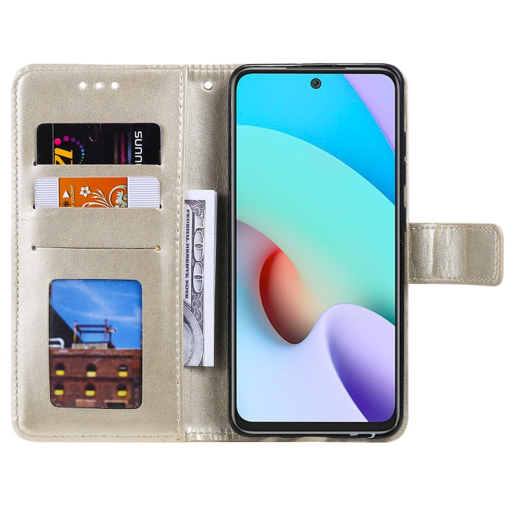 For Xiaomi Redmi Note 11 Totem Flower Embossed Horizontal Flip Phone Leather Case with Holder & Card Slots & Wallet