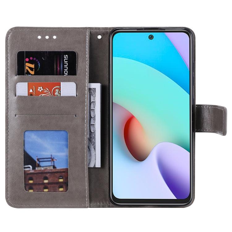 For Xiaomi Redmi Note 11 Totem Flower Embossed Horizontal Flip Phone Leather Case with Holder & Card Slots & Wallet