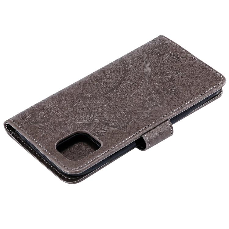 For Xiaomi Redmi Note 11 Totem Flower Embossed Horizontal Flip Phone Leather Case with Holder & Card Slots & Wallet