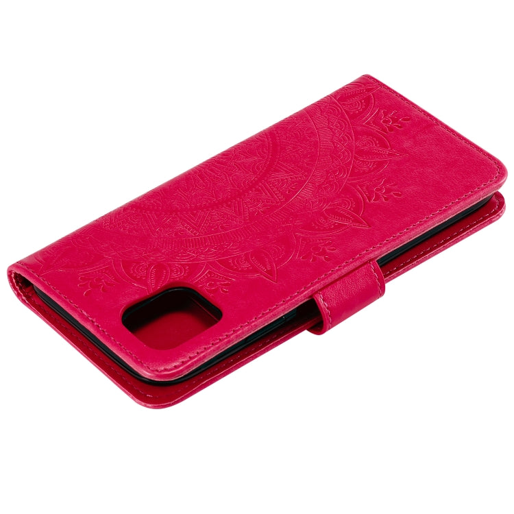 For Xiaomi Redmi Note 11 Totem Flower Embossed Horizontal Flip Phone Leather Case with Holder & Card Slots & Wallet