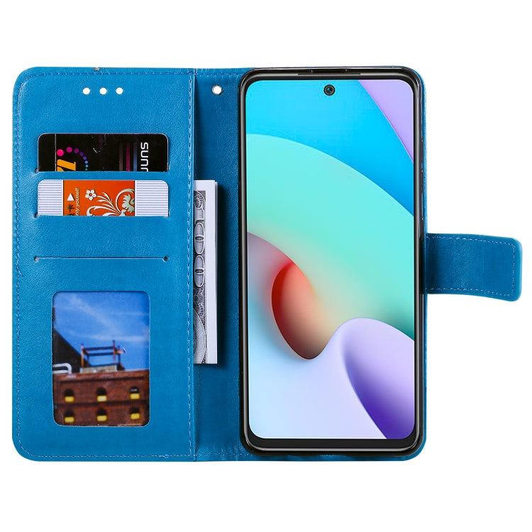 For Xiaomi Redmi Note 11 Totem Flower Embossed Horizontal Flip Phone Leather Case with Holder & Card Slots & Wallet