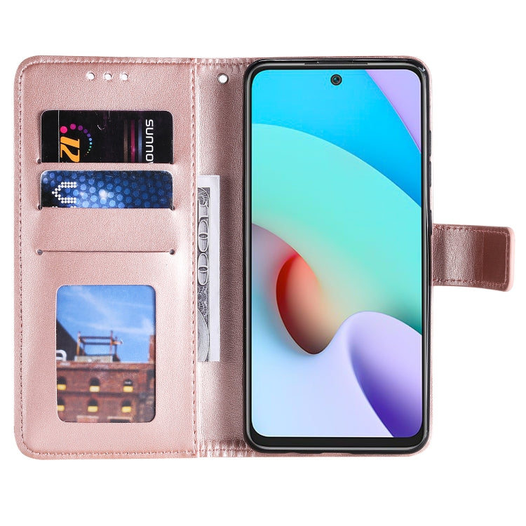 For Xiaomi Redmi Note 11 Totem Flower Embossed Horizontal Flip Phone Leather Case with Holder & Card Slots & Wallet