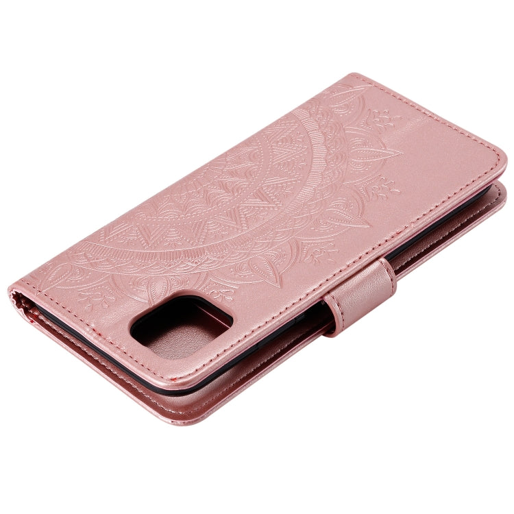 For Xiaomi Redmi Note 11 Totem Flower Embossed Horizontal Flip Phone Leather Case with Holder & Card Slots & Wallet
