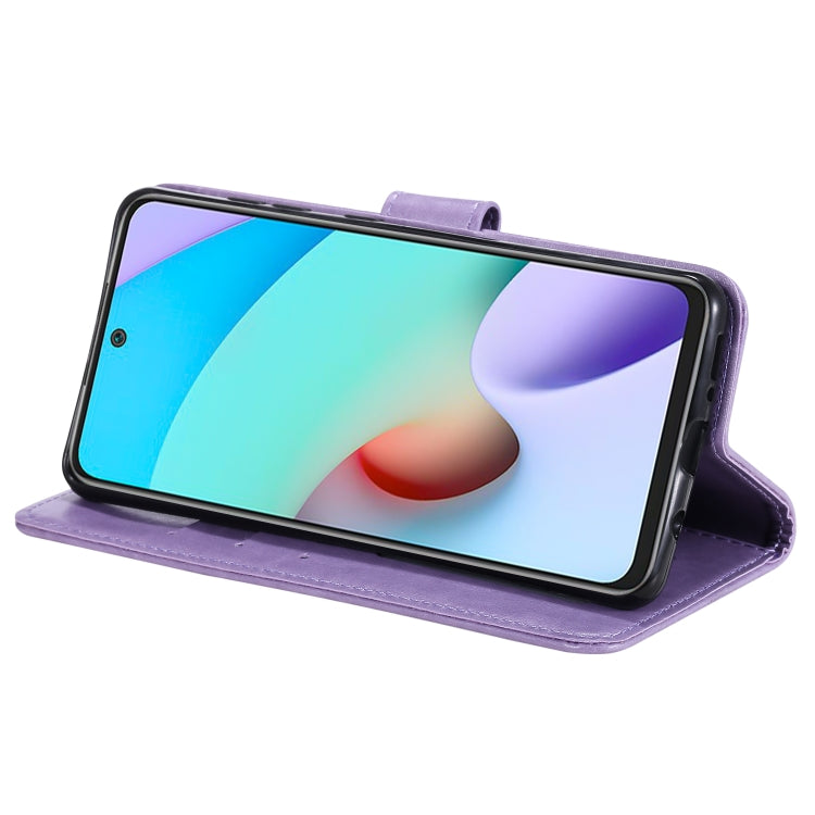 For Xiaomi Redmi Note 11 Totem Flower Embossed Horizontal Flip Phone Leather Case with Holder & Card Slots & Wallet