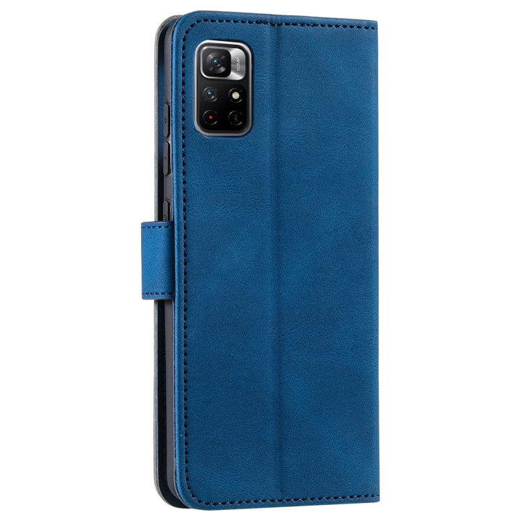 For Xiaomi Redmi Note 11 Pro Stitching Calf Texture Horizontal Flip Phone Leather Case with Holder & Card Slots & Wallet
