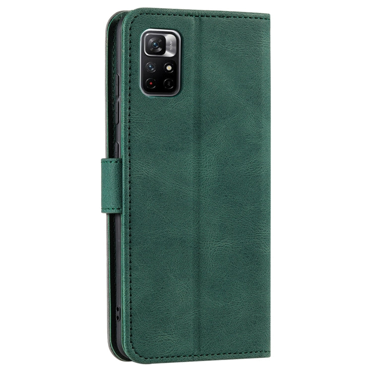 For Xiaomi Redmi Note 11 Pro Stitching Calf Texture Horizontal Flip Phone Leather Case with Holder & Card Slots & Wallet