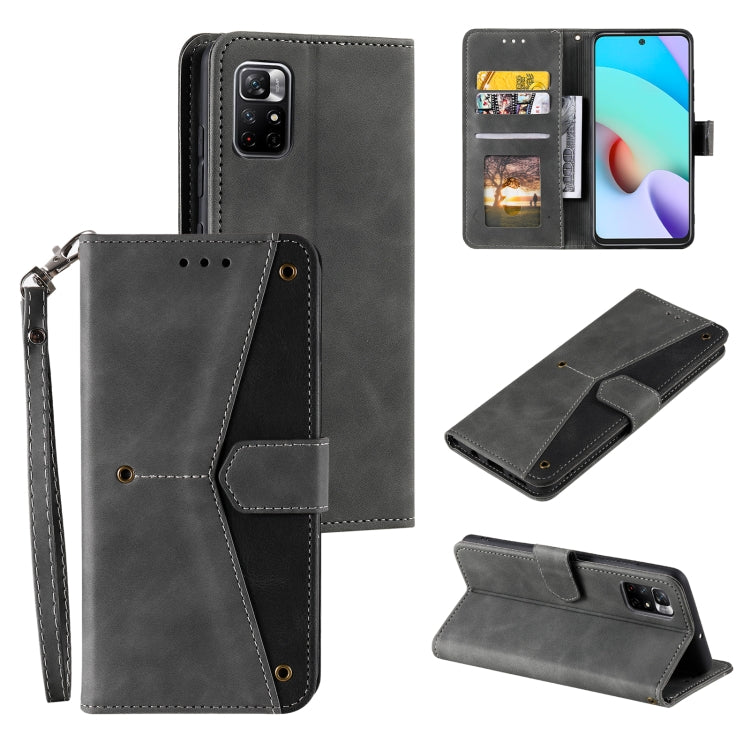 For Xiaomi Redmi Note 11 Pro Stitching Calf Texture Horizontal Flip Phone Leather Case with Holder & Card Slots & Wallet