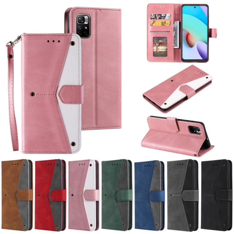 For Xiaomi Redmi Note 11 Pro Stitching Calf Texture Horizontal Flip Phone Leather Case with Holder & Card Slots & Wallet