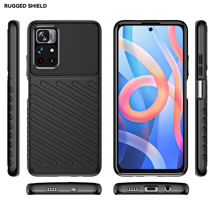 For Xiaomi Redmi Note 11 5G Thunderbolt Shockproof TPU Soft Phone Case