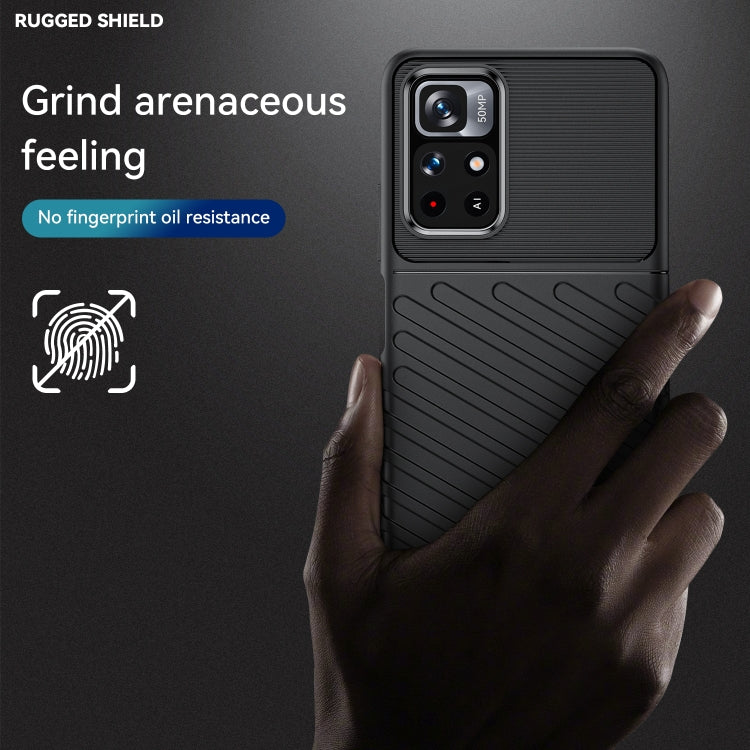 For Xiaomi Redmi Note 11 5G Thunderbolt Shockproof TPU Soft Phone Case